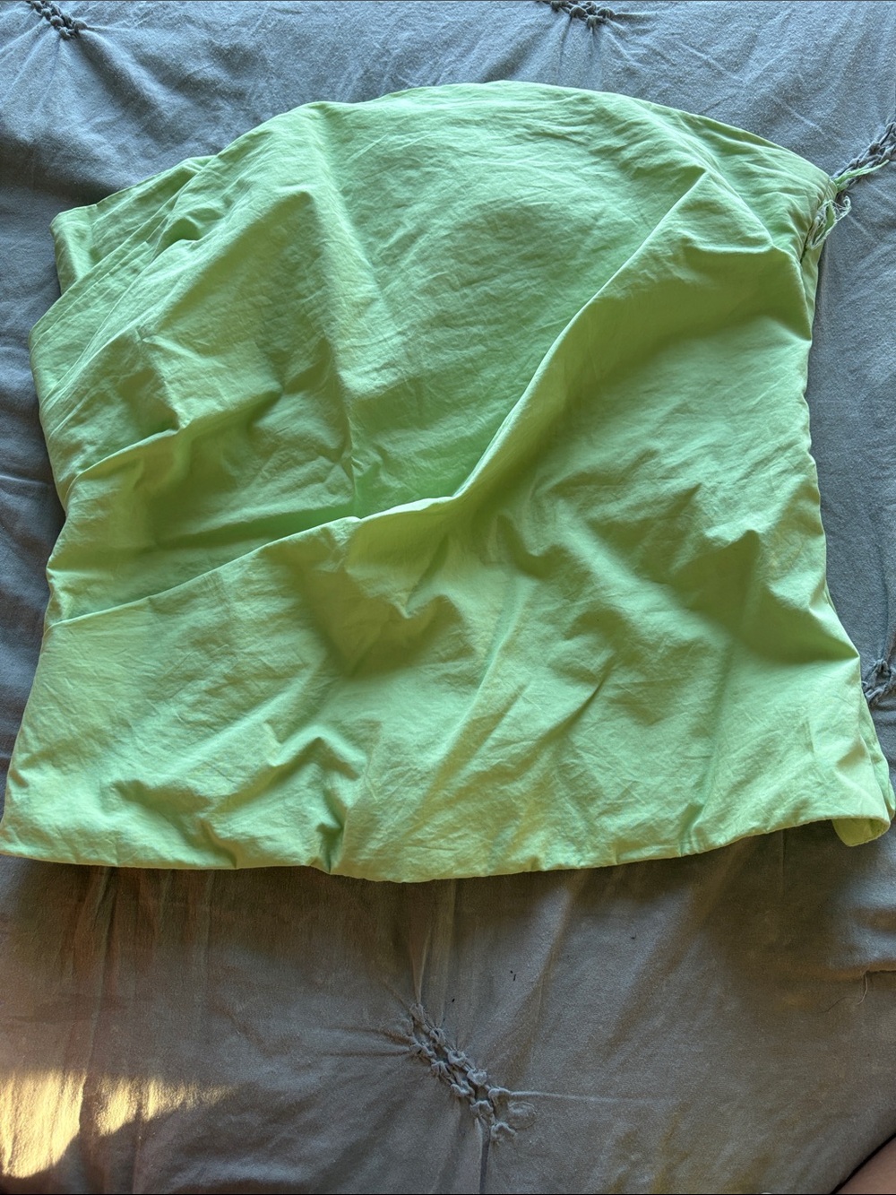 Zara Strapless Camisole in Neon Green